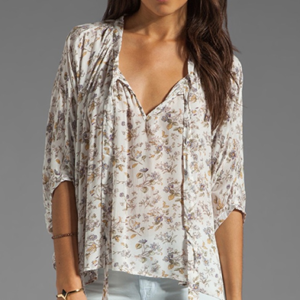Lucca Couture Oversized Floral Top